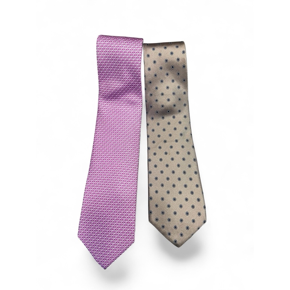 Lot Of 2 Kuppenheimer Burgundy  Silk Tie And Michael Kors Tie